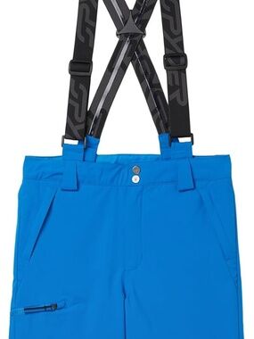 Kids Size 10 Spyder Propulsion Snow Pants, Cobalt Blue, insulated w/ suspenders